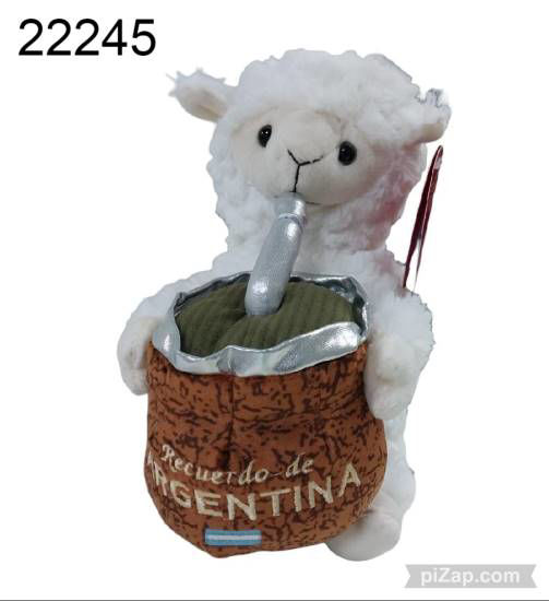 Imagen de PELUCHE OVEJA CON MATE 24CM 9.25